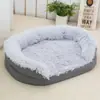 Canil Personalizado para Gato e Cachorro de Fabricante Transfronteiriço da Amazon Inverno Acolchoado de Pelúcia Quente Canil Grande Tapete para Canil de Animal de Estimação