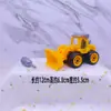 Decoración de Pastel Excavadora Bulldozer Excavadora Vehículo de Construcción Excavadora Infantil Señal de Bloqueo Vial Señal de Tráfico Decoración