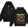 Chaqueta Tokio Hotel Suéter Bill Kaulitz Sudadera Banda de Rock Sudadera Y2k Cremallera Completa Top Moda