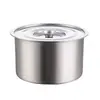 Frasco premium de acero inoxidable 304 para condimentos con tapa, recipiente para manteca, frasco de condimentos para el hogar, taza de sabor comercial, recipiente de aceite de chile para cocina