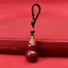 Colgante de Calabaza de Cinabrio Crudo con Alto Contenido de Arena Dorada Púrpura, Arena Roja Imperial, Colgante de Collar de Año de Nacimiento al por Mayor y Dropshipping