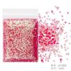 Brillantina de uñas, purpurina ultrafina, purpurina en polvo, lentejuelas, 1 mm, color rosa, juego de esmalte de uñas, pegamento, joyería transfronteriza