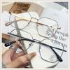 Nuevas gafas anti-luz azul, simples y frescas, cuadradas, de gran tamaño, que adelgazan la apariencia simple, se pueden combinar con marcos de metal para miopía de red roja.