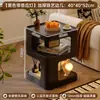Mesa Lateral de Sofá Sala de Estar Uso Doméstico Mesa de Café Pequena Criativa Quarto Móvel Mesa de Cabeceira de Ferro Forjado Mesa de Canto Pequena Mesa de Escrita