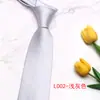 Corbata de color sólido en stock nueva corbata casual de negocios para hombre accesorios de traje 8 cm corbata hecha a mano fabricante de corbatas de color sólido