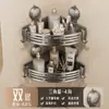 Estante de Almacenamiento Triangular con Ventosa para Baño, Inodoro, Sin Taladro, Montado en Pared, Cesta Triangular, Estante de Almacenamiento para Lavabo de Baño