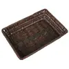Cesta de Armazenamento de Rattan, Cesta de Bambu Trançado, Cesta de Exibição para Supermercado, Cesta de Bambu para Jardim de Infância, Bandeja de Frutas Trançada, Cesta de Frutas, Cesta de Lanches