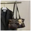 Bolso Sencillo de Gran Capacidad para Debajo del Brazo para Mujer, Moda Retro Europea y Americana, Bolso Tote de Alta Calidad y Elegante para el Trabajo y Salir
