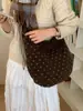 Bolso Peludo de Gran Capacidad Transfronterizo Nuevo Estilo 2025 Bolso de Hombro Cruzado Casual y Relajado Bolso Tote Peludo