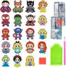 Juego de 19 Piezas de Stickers de Pintura de Diamantes Stickers de Mosaico Kit de Arte Superhéroe Princesa Stickers Gratis