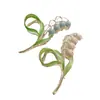 Flor de Lírio-do-vale super temperamento de fada presilha grande de alta qualidade feminina nuca outono tudo-combina grampo tubarão acessórios de cabelo