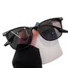 Gafas de sol retro con montura negra grande, cara cuadrada color leonado, pequeñas, populares en Internet para mujeres, gafas de sol de estilo coreano con cara redonda y gran sentido del humor.