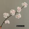 Flor de Imitación Rama Larga Flor de Peral Floricultura China Flor Decorativa de Tela de Seda Flor de Peral Decoración para el Hogar Escena Flor Falsa Mesa Floración Flor de Cerezo