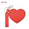 Espejo de Maquillaje de Bolsillo Mini de Mano Ligero con Forma de Corazón Espejo de Maquillaje de Belleza Portátil Llavero de Espejo Pequeño de Amor