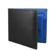 Cartera Corta para Hombre Empalmada Cartera Europea y Americana Cuero Genuino Cartera de Lana a Cuadros Hecha a Mano Múltiples Ranuras para Tarjetas Antimanética Bolsa para Hombre