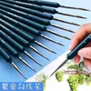 Pluma de Línea Hao Gou Lobo Punta Suave Pintura Extremadamente Fina Pigmento Acrílico Pintura al Óleo Pintura China Acuarela Gouache Pincel Facial Pincel Extremadamente Fino