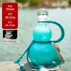 Tetera de Vidrio de Calabaza Transparente Tetera para Infusión en Frío Estilo Chino Creativo Botella para Té Verde en Infusión en Frío Elaboración de Vino Exquisito Juego de Té para el Hogar