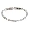 Pulsera de Acero Inoxidable Chapado en Oro de 18K con Ojo de Caballo y Circonita, Nueva Entrada Transfronteriza Europea y Americana, Lujo Elegante Personalizada de Moda, Joyería para Mano
