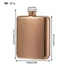 Termo doméstico de acero inoxidable transfronterizo de 7 onzas, portátil para exteriores, termo galvanizado, utensilios para licor ruso