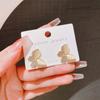Pendientes de mariposa con piedra de ojo de gato, estilo coreano, frescos, dulces y fragantes, nuevos pendientes de moda de verano 20204.