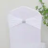 Funda para silla sin nudos, termoadhesiva, con lazo de flores y pedrería, con banda elástica y pedrería, ideal para bodas, eventos y comercio exterior.