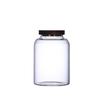 Tarro de vidrio de borosilicato de gran capacidad, de madera de acacia, sellado para frutos secos, cereales, té y Pericarpium Citri Reticulatae.