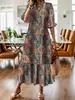 2026 Nuevo Estilo Europeo y Americano Moda Callejera Transfronteriza Primavera Vestido de Mujer con Cuello en V Falda Irregular Ajustado