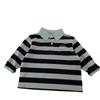 Sudadera para niño, ropa de primavera y otoño de 2024, top de rayas coreanas para niños, polo holgado con letras para niños, suave y encerado, de moda.