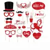 Adereços de Foto para o Dia dos Namorados para Casais, Festa de Pedido de Casamento, Máscaras Engraçadas, Layout de Fundo para Fotos