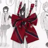 Colección de Pajaritas RayadasPajarita JK Sin Corbata Plana con Plumas Estilo Japonés Camisa de Uniforme Escolar Estilo Estudiante