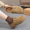 Zapatos de mujer antideslizantes para meter el pie, que aumentan la altura, nuevo modelo de primavera 2026, pantuflas cerradas estilo Birkenstock de suela gruesa para mujer, adecuadas para usar al aire libre, estilo de nicho