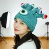 Chapéu de Lã de Monstro com Múltiplos Tentáculos Feito à Mão de Crochê para Halloween Chapéu de Festa Cosplay Decorativo Polvo Chapéu de Tricô