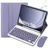Adecuado para Samsung Taba9Plus Teclado Bluetooth Retroiluminado de Colores y Set de Ratón A11+ Ranura para Lápiz Funda de Cuero Funda S10Lite