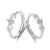 Anillo de alas de ángel en plata de ley S925, anillo abierto ligero de lujo combinable con todo, diseño de alta calidad, regalo de San Valentín.