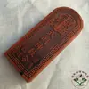 Tao Rayo Madera de Azufaifo Ficha Talla en Madera Instrumento Relieve Orden Imperial Dios de la Riqueza Wu Zhao Gongming Ficha Mariscal Zhao