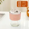 Taza de Regalo de Aspecto de Alta Gama Estilo Celebridad de Internet Taza de Bambú con Popote Taza de Agua Portátil Taza de Café de Doble Bebida Souvenir