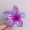 Pinza para el Cabello de Flor de Plumeria para Mujer, Pinza de Tiburón Floral, Accesorio Estilo Vacaciones en la Playa, Pasador, Adorno para el Cabello, Pinza para el Cabello