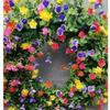 Estilo europeu transfronteiriço nova primavera Guirlanda primavera flor artificial feriado decorativo Guirlanda eucalipto Guirlanda porta pendurado
