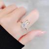 Collar Giratorio de Conejo para Mujer Dorado Cyber Celebrador Zodíaco Año de Nacimiento Cadena Clavícula Arete Anillo Traje Regalo Año Nuevo