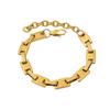 Explosões europeias e americanas Colar de Aço Titânio Pulseira Moda Jóias terno Aço Inoxidável 18K Ouro Feito à Mão Cadeia À Prova D' Água Lote Acessórios para o Cabelo