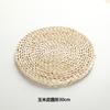 Manteles Nórdicos de Fábrica Manteles Individuales Jacquard Tejidos de Mazorca de Maíz Aislantes del Calor Manteles de Mesa de Comedor Estilo Europeo Manteles Individuales Redondos Estilo Occidental