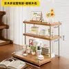 Estante de Almacenamiento de Escritorio de Madera Maciza Estante de Almacenamiento para Escritorio Vertical para el Hogar Encimera Oficina Estante de Almacenamiento de Libros de Múltiples Niveles