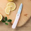 Faca dobrável de aço inoxidável para frutas, pequena faca raspadora portátil para uso doméstico, faca de cozinha, faca para descascar frutas
