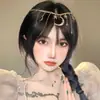 Novo Estilo Acessório de Cabelo com Franjas de Princesa Ocidental, Ornamento de Testa Estilo Étnico Boêmio, Decoração de Testa Estilo Exótico para Meninas