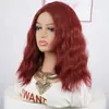 Moda Transfronteriza Peluca Europea y Americana para Mujer Larga Corta Rizada con Encaje Frontal