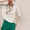 (Personalizado) Bufanda de Seda de Moda Corbata Lazo para el Cabello Adorno para la Cabeza Sentido de Alta Gama Pequeño Fresco Fina Estrecha Banda para el Cabello de Mujer Cinta Primavera y Otoño