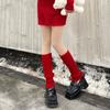 Calcetines apilados calcetines para niños otoño e invierno conjuntos de piernas calcetines hasta la pantorrilla blanco puro chicas calientes venta al por mayor punto vertical calcetines de tubo JK
