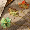 Marcadores de Metal con Forma de Hoja, Marcadores de Lectura para Estudiantes, Clips para Páginas, Regalos Navideños, Papelería Infantil, Premios, Recuerdos, Dropshipping