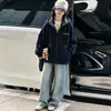 Chaqueta con capucha y cremallera estilo coreano para niña 2026 Primavera/Otoño Nueva Holgada Elegante Casual Para el Trabajo Chaqueta de Béisbol Top Tendencia