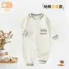 Ropa con Aire Acondicionado para Bebé Recién Nacido Mono Ropa 100% Algodón para Bebé Harem Sin Huesos Rayas Azules Ropa para Gatear Pijama Ropa Harem